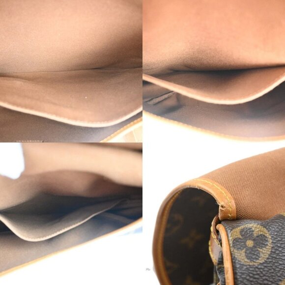 LOUIS VUITTON Logo Saumur 43 Shoulder Bag Monogram Leather Brown M42252 98MA210 - Picture 14 of 16